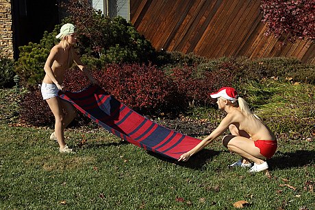 Amateur blondie with tiny tits Franziska Facella licks her friend's twat - Image 4 of 20  in Lesbian category   featuring Franziska Facella, Sara Jaymes 