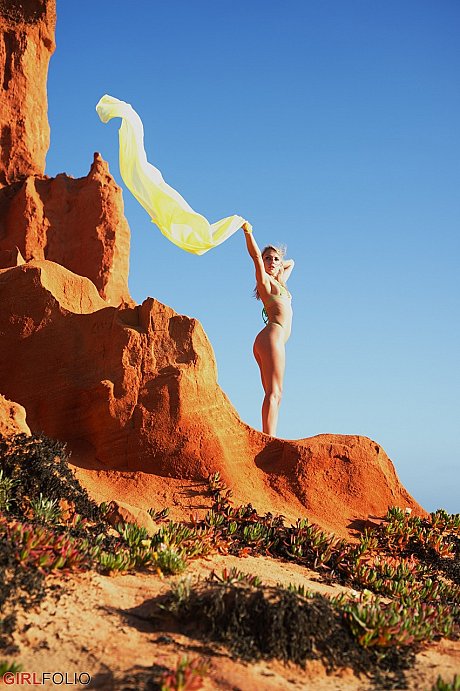 Blondie model Chloe Toy poses in various outfits that are all safe for work - Image 5 of 12  in Outdoor category  