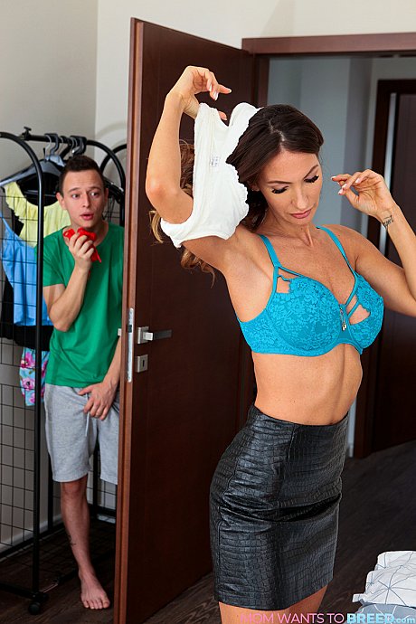 Hot mom Natalie Grace bangs her stepson after catching him peeking at her - Image 2 of 16  in High Heels category   featuring Nikki Nuttz, Natalie Grace 