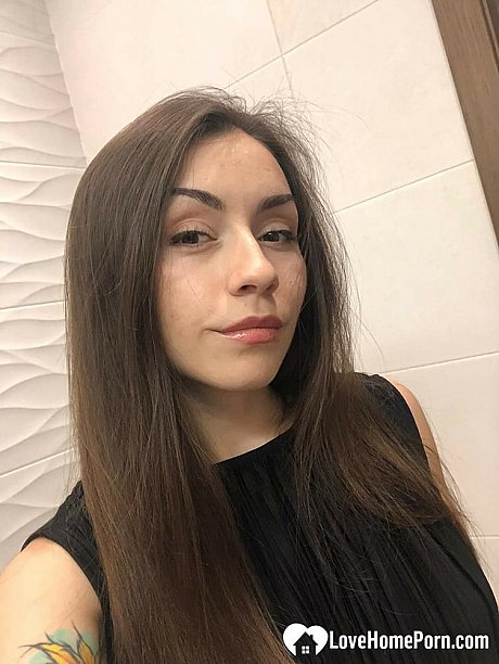 Brunette American takes selfies of her medium boobs and round butt - Image 19 of 20  in Pussy category  