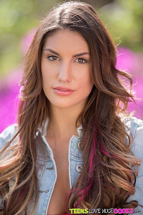 Nasty model August Ames posing showing amazing forms outside - Image 3 of 16  in Outdoor category   featuring August Ames 