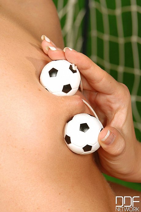 Horny soccer players Lepidoptera & Candy Sz toy each other on the field - Image 11 of 21  in Lesbian category   featuring Candy Sz, Lepidoptera 