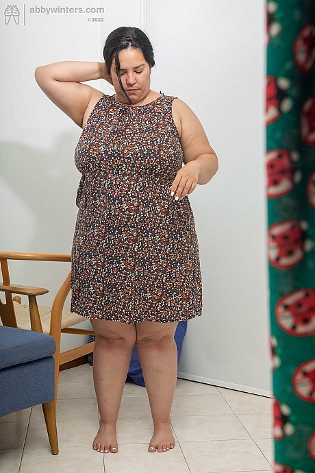 Chunky amateur with large juggs Laury gets spied on while getting dressed - Image 20 of 20  in Amateur category   featuring Laury 