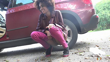 Attractive ebony with small nips Luna Corazon rubs her snatch before taking a rod - Image 7 of 21  in Teen category   featuring Luna Corazon 