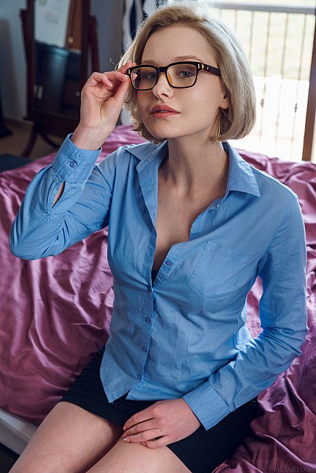 Glamorous teenie Kery strips down undressed and displays her perfect body - Image 1 of 20  in Legs category   featuring Kery 