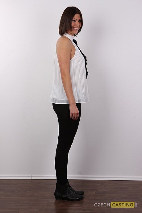 Caucasian secretary Pavla tries her hand at being a undressed model - Image 4 of 20  in Amateur category   featuring Pavla 
