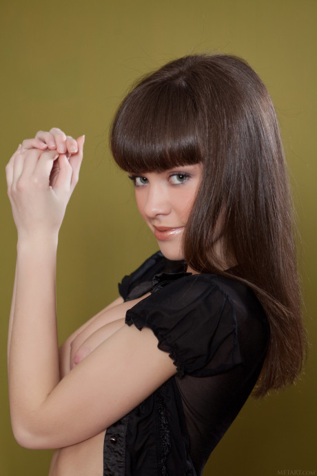 Sweet young Candy Rose reveals her nice butt and titties in a hot garter belt - #1288183