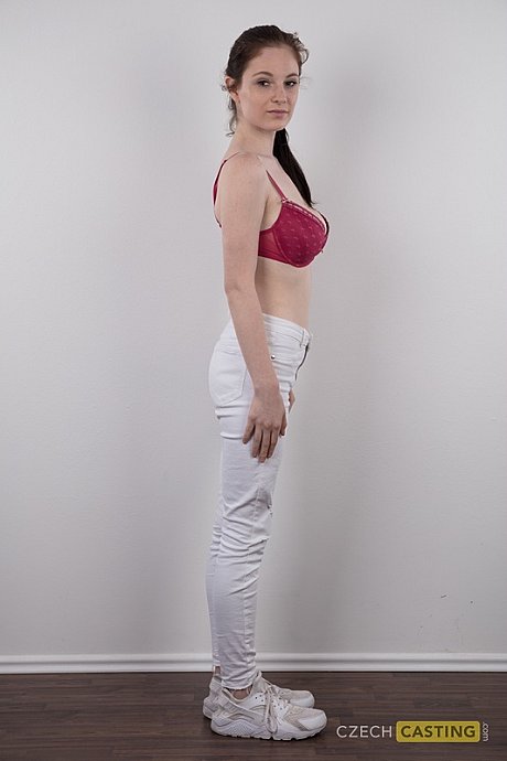 Tall young Denisa shows her bald snatch after standing nude for a modeling gig - Image 3 of 20  in Close Up category   featuring Angel Princess 