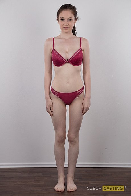 Tall young Denisa shows her bald snatch after standing nude for a modeling gig - Image 6 of 20  in Close Up category   featuring Angel Princess 