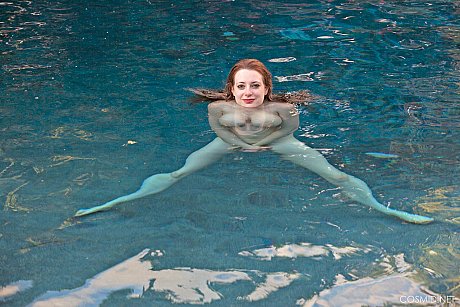 Redhead female Misha Lowe releases her hooters from her bathing suit - Image 13 of 16  in Outdoor category   featuring Misha Lowe 