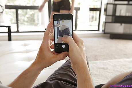 Amateur blonde teen Alaina Dawson unveiling nice booty while undressing - Image 10 of 16  in Teen category   featuring Alex Grey 