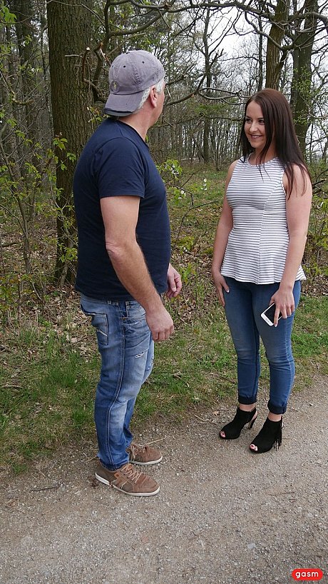 Brunette amateur Ruca gets seduced & rammed by an old dude in a shaggin' wagon - Image 2 of 15  in Outdoor category   featuring Emma Secret 