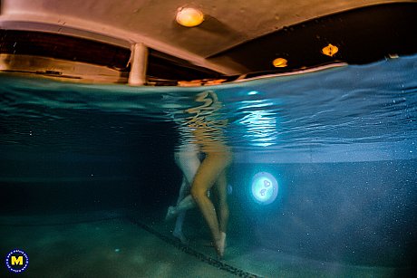 Lesbian amateurs Karis & Sofia Siena rimming each other at the pool - Image 4 of 21  in Lesbian category   featuring Lucette Nice, Sofia Siena