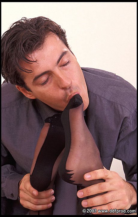 Goddess Anetta Keys hs her stockinged toes sucked & gives a footjob after sex - Image 8 of 21  in Pantyhose category   featuring Anetta Keys, James Brossman 