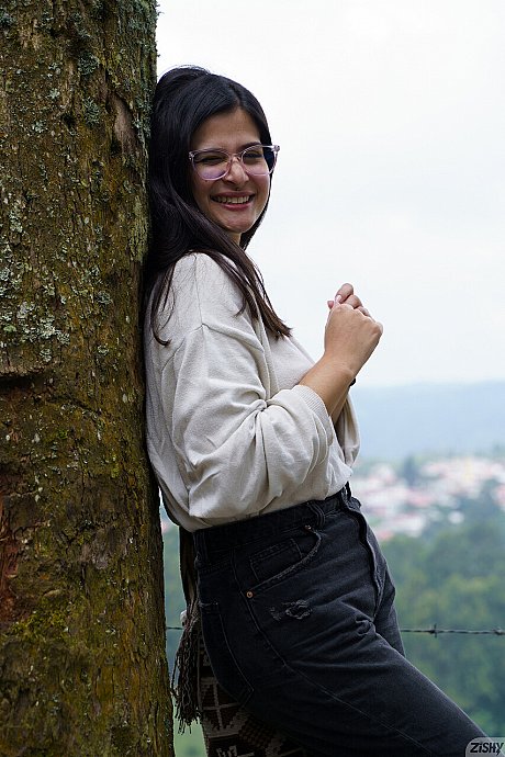 Sleazy babe Pamela Cuevano flashes her titties and shows her big butt - Image 5 of 13  in Babe category   featuring Pamela Cuevano 