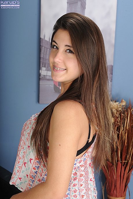 Magnetizing young teen teenie elegantly undressing displaying her lovely butts - Image 1 of 16  in Legs category   featuring Natalie Monroe 