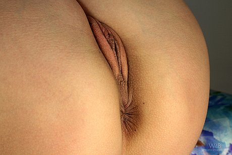 Slim young Little Caprice poses in stockings & chocolate at a photo shoot - Image 1 of 20  in Pussy category   featuring Little Caprice 