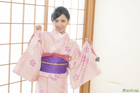 Attractive Japanese babe Honoka Suzunami gets her yummy pussy toyed, nailed & spunked - #1065282
