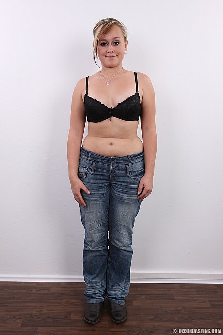 Chubby amateur female stands naked after removing her clothing - Image 3 of 20  in Close Up category   featuring Klara 