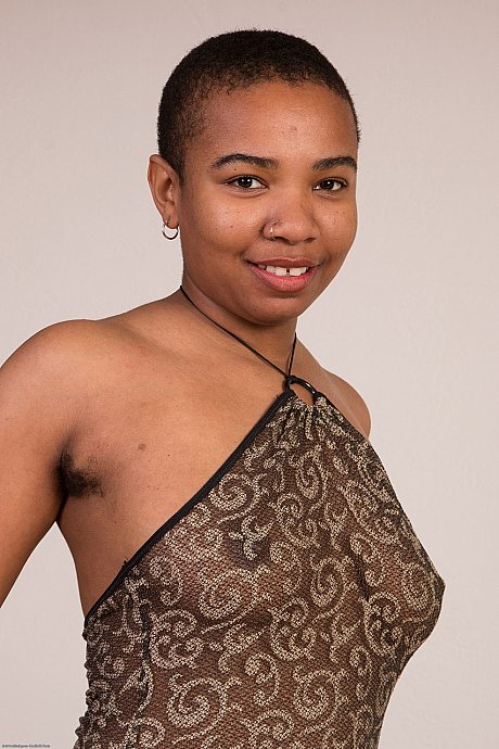 Tattooed black young Ryder Cruise exposes her big boobies & bushy twat - Image 1 of 21  in Pussy category   featuring Ryder Cruise 