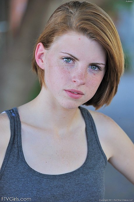 Dirty babe Aubrey undresses & spreads her pink cunt wide in public - Image 1 of 20  in Teen category   featuring Aubrey Belle 