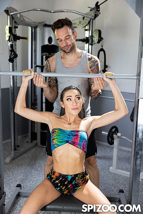 Pretty cute thin young Mackenzie Mace gets a thorough pounding at the gym - Image 10 of 21  in Teen category   featuring Mackenzie Mace 