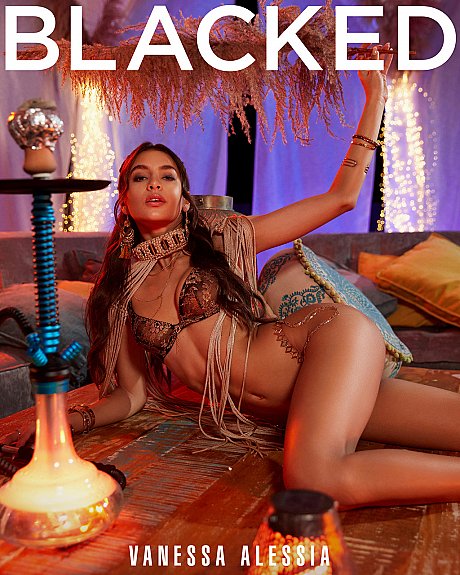 Hot brunette Vanessa Alessia loves a monstrous ebony penis in various positions - Image 1 of 20  in Brunette category   featuring Jack Rippher, Vanessa Alessia 