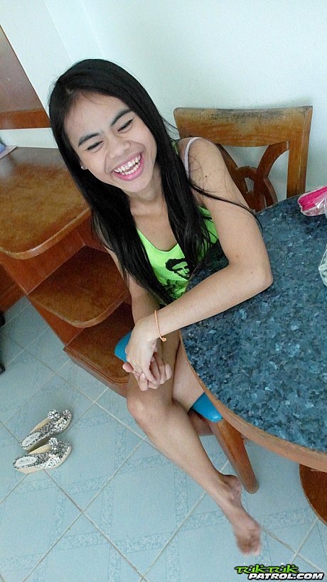 Little Thai skank Ann reveals her perfect tiny petite body and trimmed twat - Image 1 of 18  in Close Up category   featuring Ann 