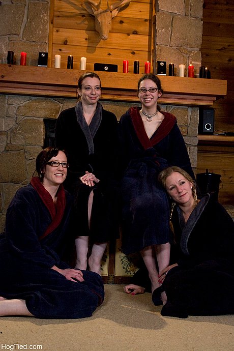 MILFs Dia & Amber get tied up & ball gagged for fingering & whipping in BDSM - Image 16 of 17  in Pussy category   featuring Nina, Dia Zerva, Kristine, Amber Keen 