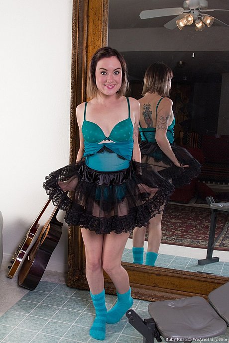 Silky ballerina Ruby Rose stripping and posing in front of the mirror - Image 3 of 18  in Spreading category   featuring Ruby Rose 