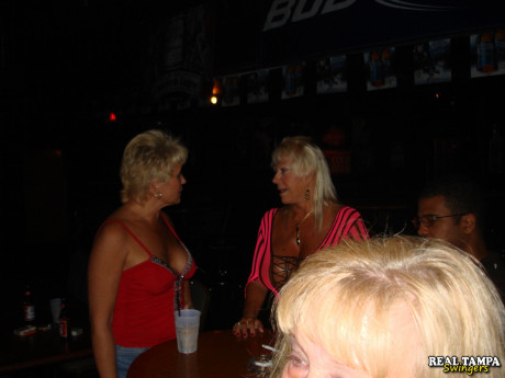 Old skanks give arousing pantyless upskirts & show their titties in public - #1184214