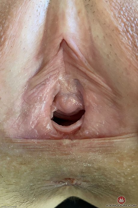 Blondy amateur Sky Pierce exposes and gapes her shaved vagina up close - Image 16 of 20  in Pussy category   featuring Sky Pierce 