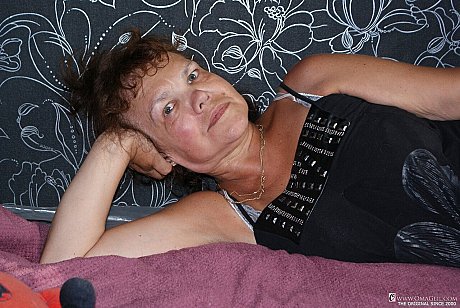 Sleazy old lady Assol lets out her monstrous saggy juggs and shows off her vagina - Image 1 of 20  in Amateur category   featuring Assol 