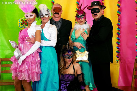 Intimate masquerade takes a wild turn with watersports fun and games - #1200766