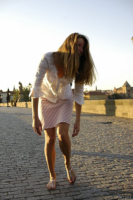 Alluring babe Yana B shows her attractive boobs and her trimmed bush in public - Image 7 of 21  in Outdoor category   featuring Yana B 