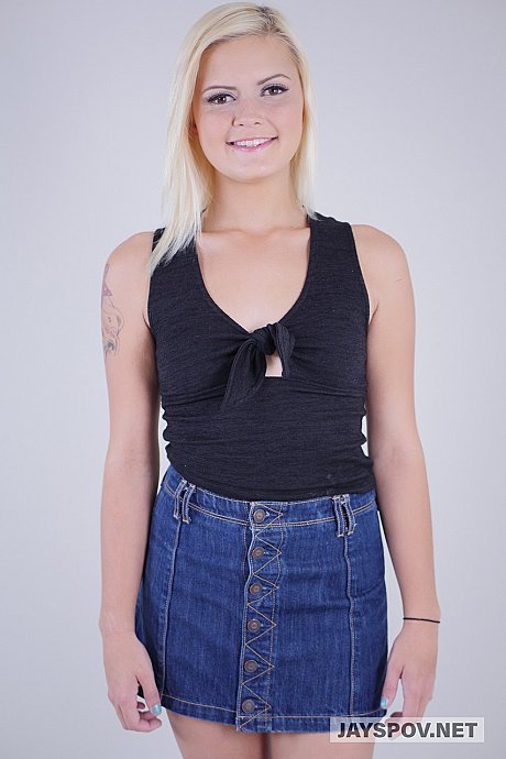 Blondy babe Madison Hart shows off her tiny boobs and her massive booty - Image 1 of 21  in Pussy category   featuring Madison Hart 