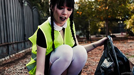 Seductive goth whore girlfriend woman Leda Bear getting her warm vagina banged deep in the office - Image 6 of 20  in Skirt category   featuring Leda Bear 