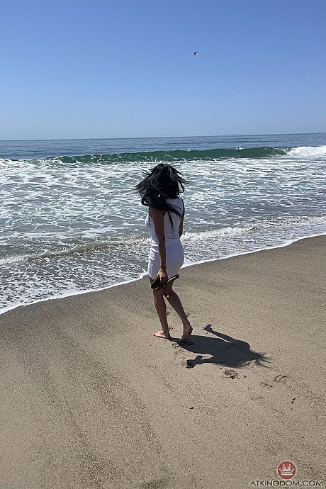 Hot brunette Anissa Kate spreads her trimmed cunt up close outdoors - Image 17 of 21  in Pussy category   featuring Anissa Kate 