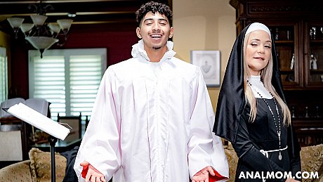 Mature nun Rachel Ramsey takes a facial after having anal and vaginal sex - Image 10 of 21  in Ass category   featuring Diego Perez, Rachel Ramsey 
