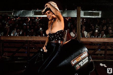 Cowgirl centerfold hotties reveal their perfect huge melons in various hot scenes - Image 5 of 16  in Model category   featuring Tracy Vaccaro 