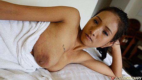 Asian babe Piano shows her creampied vagina after POV hardcore sex - Image 7 of 20  in Pussy category   featuring Piano 