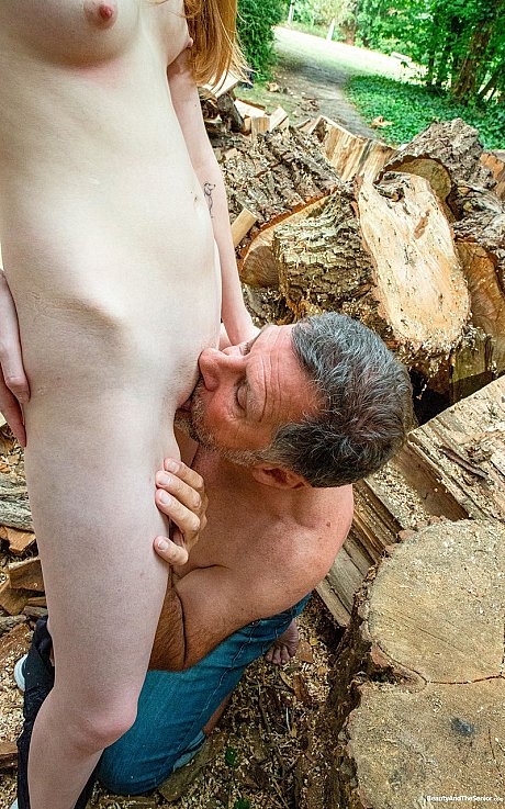 Fresh teen yellow-haired Abela Youn lets a senior blow her cunt & fuck her outdoors - Image 5 of 20  in Outdoor category   featuring Phillipe Soine, Abela youn 