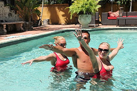 Hot Britney Brooks gets nailed at the pool after synchronized swimming class - Image 7 of 21  in Close Up category   featuring Britney Brooks 