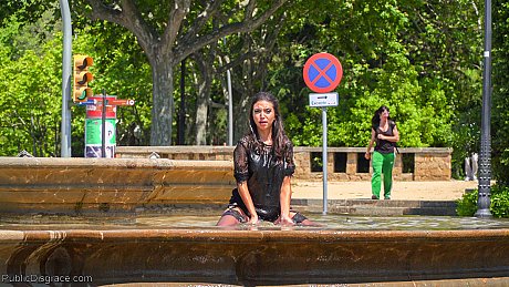 Dirty MILF Frida Sante gets boned in public after an outdoor quickie - Image 9 of 20  in Groupsex category   featuring Steve Holmes, Pablo Ferrari, Melody Petite, Frida Sante 