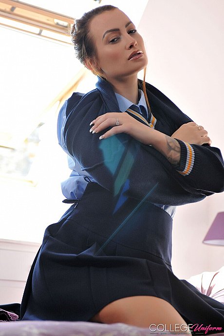 College Uniform performed by Kelli Smith naked XXX - Image 12 of 21  in Schoolgirl category   featuring Kelli Smith 