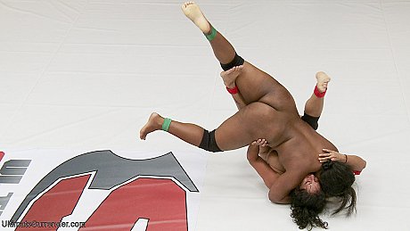 Wrestlers Izamar Gutierrez & Yasmine Loven strip & fuck during the fight - Image 11 of 20  in Ass category   featuring Izamar Gutierrez, Yasmine Loven