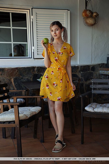 Charming teenie Eva Elfie unveils her breasts and pussy before showing her lovely behind - Image 2 of 18  in Model category   featuring Eva Elfie 