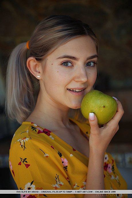 Charming teenie Eva Elfie unveils her breasts and pussy before showing her lovely behind - Image 3 of 18  in Model category   featuring Eva Elfie 