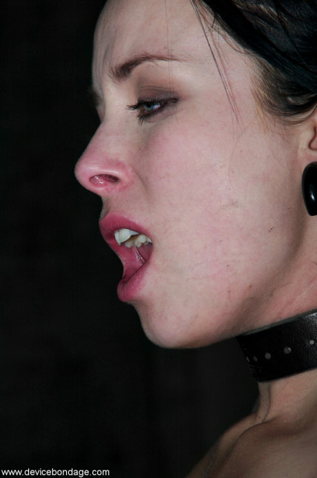 Undressed submissives Alexa Von Tess & Delilah Strong struggle in metal bondage - #1266434