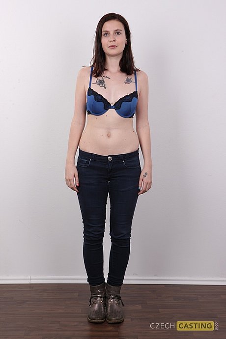 Amateur model Veronika shows off her tattoos while getting nude - Image 4 of 20  in Close Up category   featuring Veronika 